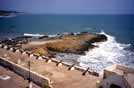 Ghana, panorama sull'Atlantico, dal castello di Cape Coast, Patrimonio Unesco