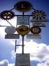 Nuova Zelanda, ingresso del villaggio di Balclutha
