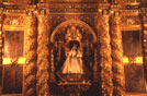 Messico, interno dorato, nella cattedrale di Oaxaca